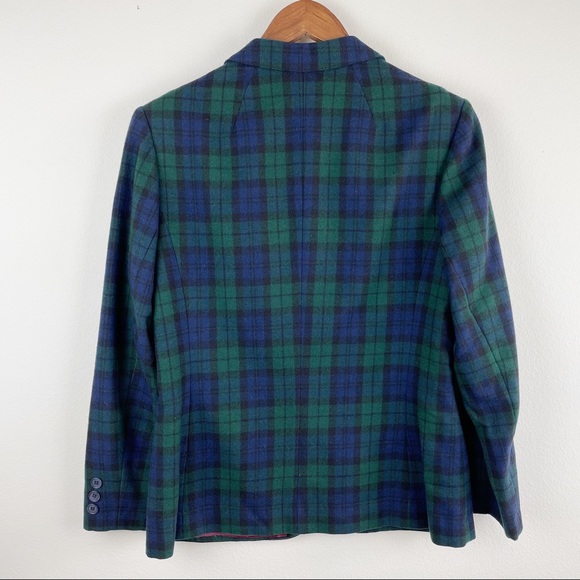 PENDLETON Vintage Plaid Blazer Skirt Suit Set C14 - Picture 3 of 16